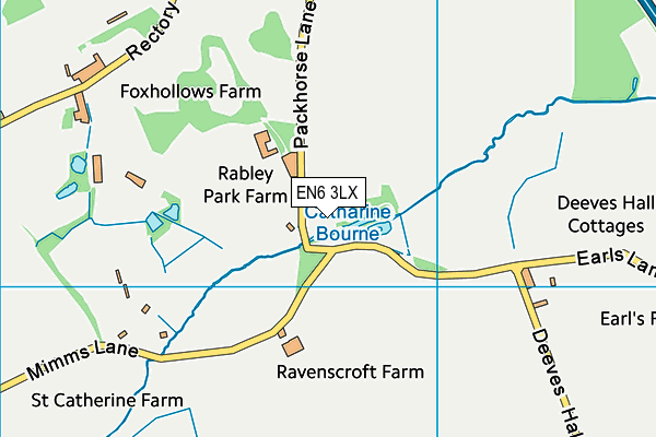 EN6 3LX map - OS VectorMap District (Ordnance Survey) EN6 3LX map - OS VectorMap District (Ordnance Survey)