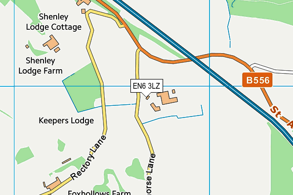 EN6 3LZ map - OS VectorMap District (Ordnance Survey) EN6 3LZ map - OS VectorMap District (Ordnance Survey)
