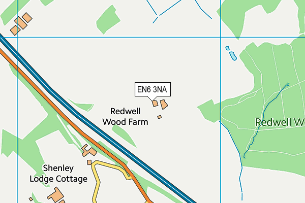 EN6 3NA map - OS VectorMap District (Ordnance Survey) EN6 3NA map - OS VectorMap District (Ordnance Survey)