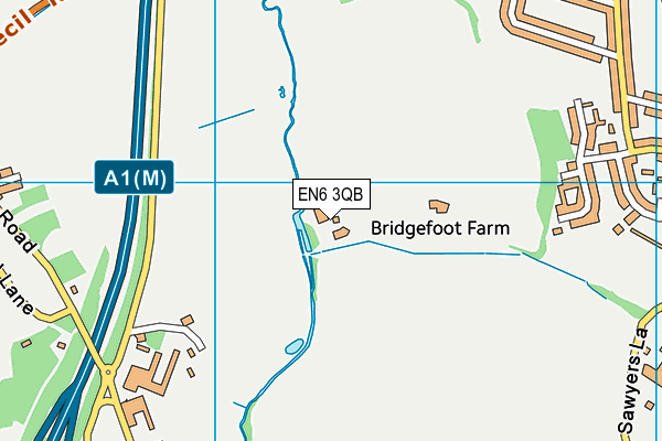 EN6 3QB map - OS VectorMap District (Ordnance Survey) EN6 3QB map - OS VectorMap District (Ordnance Survey)