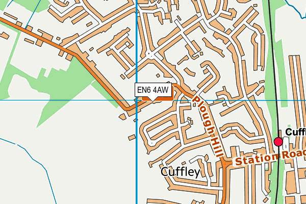 EN6 4AW map - OS VectorMap District (Ordnance Survey) EN6 4AW map - OS VectorMap District (Ordnance Survey)
