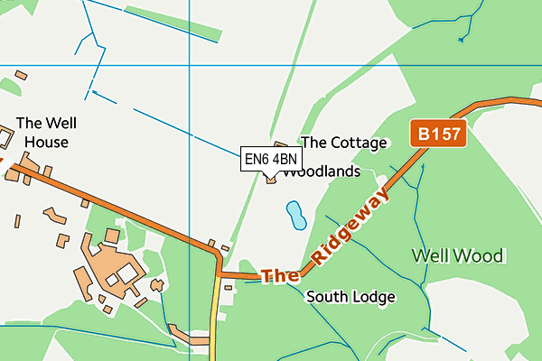 EN6 4BN map - OS VectorMap District (Ordnance Survey) EN6 4BN map - OS VectorMap District (Ordnance Survey)