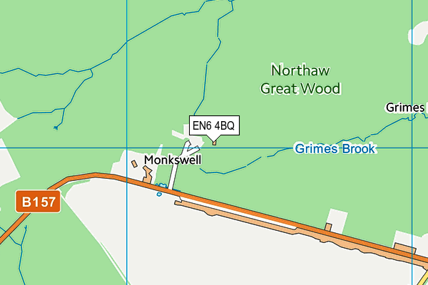 EN6 4BQ map - OS VectorMap District (Ordnance Survey) EN6 4BQ map - OS VectorMap District (Ordnance Survey)