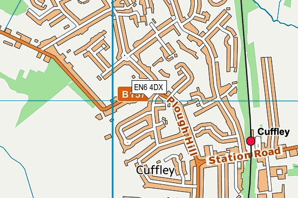 EN6 4DX map - OS VectorMap District (Ordnance Survey) EN6 4DX map - OS VectorMap District (Ordnance Survey)