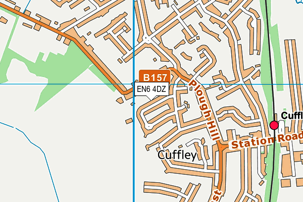 EN6 4DZ map - OS VectorMap District (Ordnance Survey) EN6 4DZ map - OS VectorMap District (Ordnance Survey)