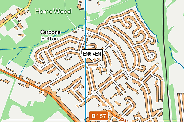 EN6 4EN map - OS VectorMap District (Ordnance Survey) EN6 4EN map - OS VectorMap District (Ordnance Survey)