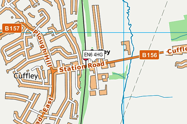 EN6 4HG map - OS VectorMap District (Ordnance Survey) EN6 4HG map - OS VectorMap District (Ordnance Survey)