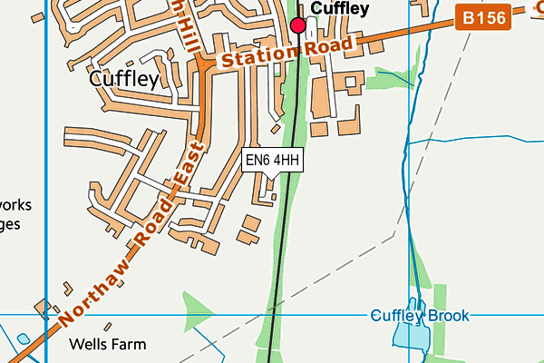 EN6 4HH map - OS VectorMap District (Ordnance Survey) EN6 4HH map - OS VectorMap District (Ordnance Survey)