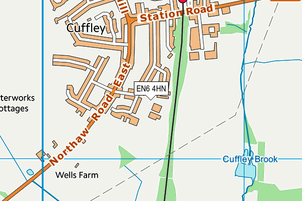 EN6 4HN map - OS VectorMap District (Ordnance Survey) EN6 4HN map - OS VectorMap District (Ordnance Survey)
