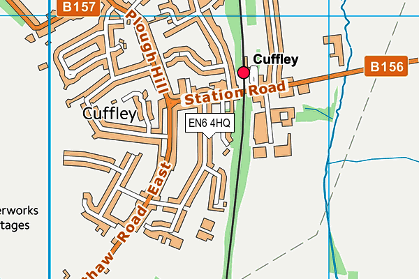 EN6 4HQ map - OS VectorMap District (Ordnance Survey)