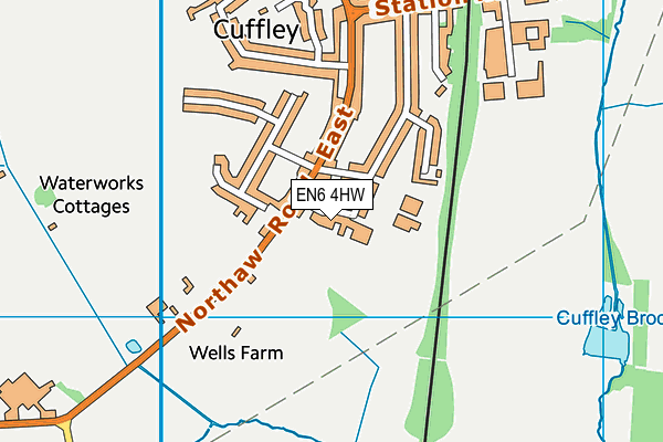 EN6 4HW map - OS VectorMap District (Ordnance Survey) EN6 4HW map - OS VectorMap District (Ordnance Survey)