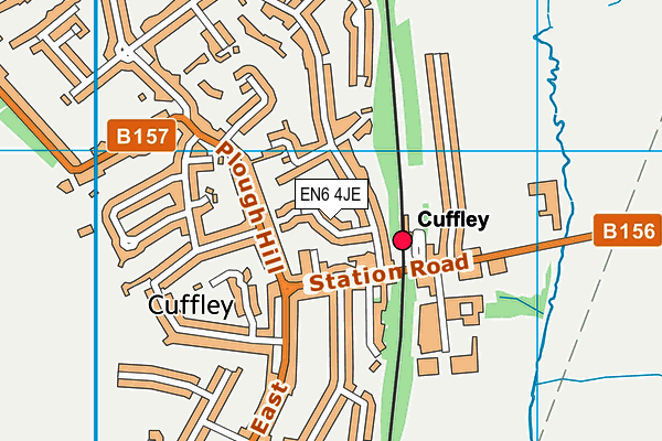 EN6 4JE map - OS VectorMap District (Ordnance Survey) EN6 4JE map - OS VectorMap District (Ordnance Survey)