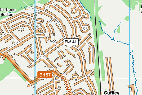 EN6 4JJ map - OS VectorMap District (Ordnance Survey) EN6 4JJ map - OS VectorMap District (Ordnance Survey)