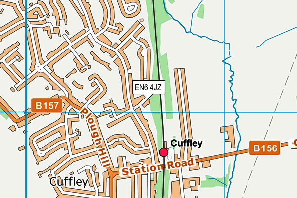 EN6 4JZ map - OS VectorMap District (Ordnance Survey) EN6 4JZ map - OS VectorMap District (Ordnance Survey)