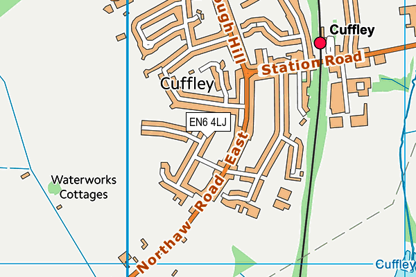 EN6 4LJ map - OS VectorMap District (Ordnance Survey)