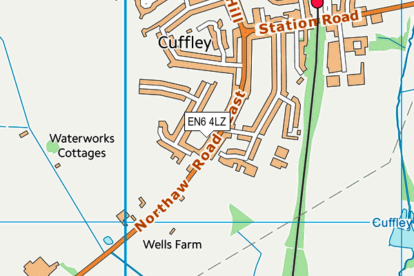 EN6 4LZ map - OS VectorMap District (Ordnance Survey) EN6 4LZ map - OS VectorMap District (Ordnance Survey)