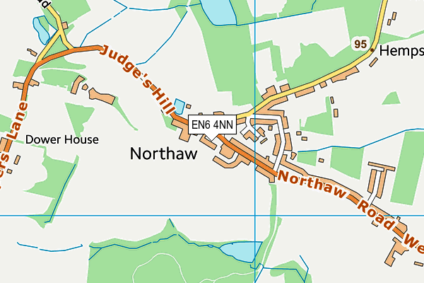 EN6 4NN map - OS VectorMap District (Ordnance Survey) EN6 4NN map - OS VectorMap District (Ordnance Survey)