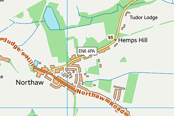 EN6 4PA map - OS VectorMap District (Ordnance Survey) EN6 4PA map - OS VectorMap District (Ordnance Survey)