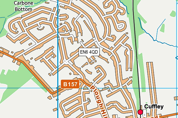 EN6 4QD map - OS VectorMap District (Ordnance Survey) EN6 4QD map - OS VectorMap District (Ordnance Survey)