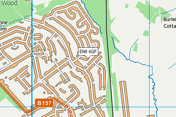 EN6 4QF map - OS VectorMap District (Ordnance Survey) EN6 4QF map - OS VectorMap District (Ordnance Survey)