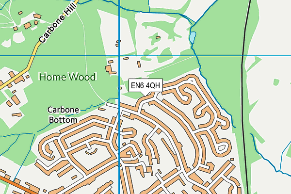EN6 4QH map - OS VectorMap District (Ordnance Survey) EN6 4QH map - OS VectorMap District (Ordnance Survey)