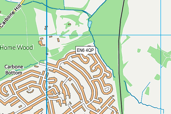 EN6 4QP map - OS VectorMap District (Ordnance Survey) EN6 4QP map - OS VectorMap District (Ordnance Survey)