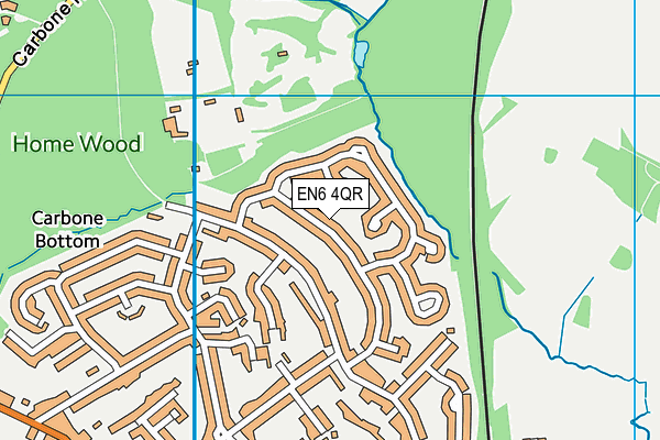 EN6 4QR map - OS VectorMap District (Ordnance Survey) EN6 4QR map - OS VectorMap District (Ordnance Survey)