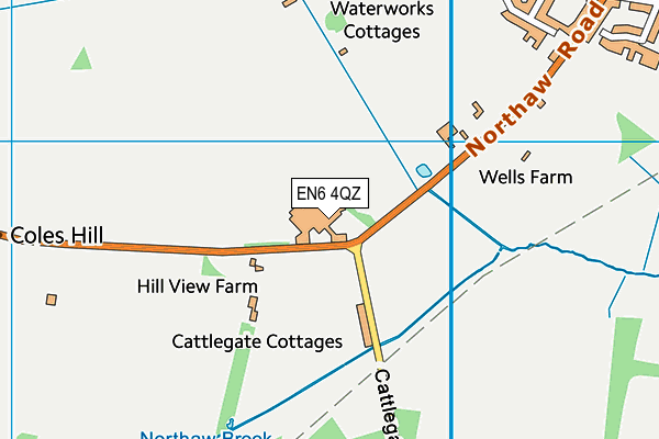 EN6 4QZ map - OS VectorMap District (Ordnance Survey) EN6 4QZ map - OS VectorMap District (Ordnance Survey)