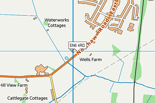 EN6 4RD map - OS VectorMap District (Ordnance Survey) EN6 4RD map - OS VectorMap District (Ordnance Survey)