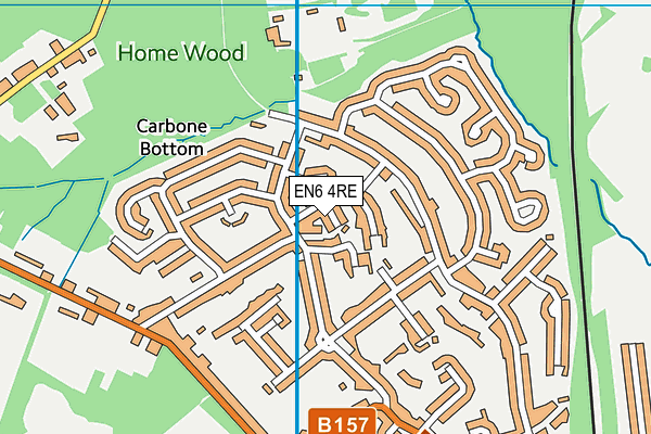 EN6 4RE map - OS VectorMap District (Ordnance Survey) EN6 4RE map - OS VectorMap District (Ordnance Survey)