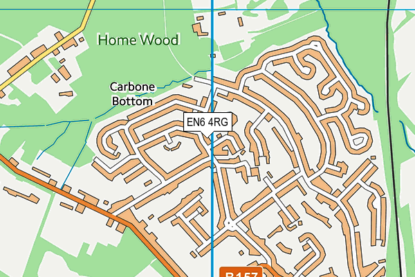 EN6 4RG map - OS VectorMap District (Ordnance Survey) EN6 4RG map - OS VectorMap District (Ordnance Survey)