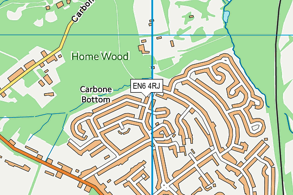 EN6 4RJ map - OS VectorMap District (Ordnance Survey) EN6 4RJ map - OS VectorMap District (Ordnance Survey)