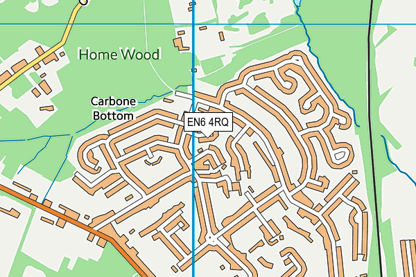 EN6 4RQ map - OS VectorMap District (Ordnance Survey) EN6 4RQ map - OS VectorMap District (Ordnance Survey)