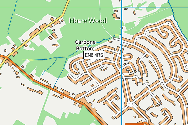 EN6 4RS map - OS VectorMap District (Ordnance Survey) EN6 4RS map - OS VectorMap District (Ordnance Survey)