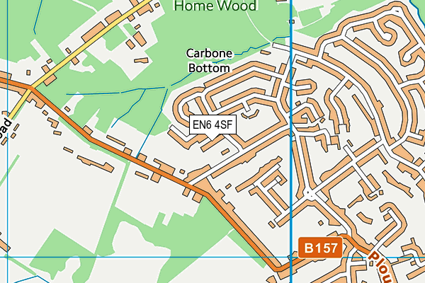 EN6 4SF map - OS VectorMap District (Ordnance Survey) EN6 4SF map - OS VectorMap District (Ordnance Survey)