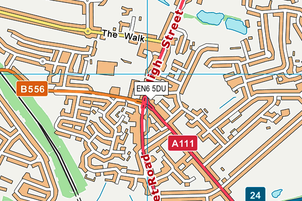 EN6 5DU map - OS VectorMap District (Ordnance Survey) EN6 5DU map - OS VectorMap District (Ordnance Survey)