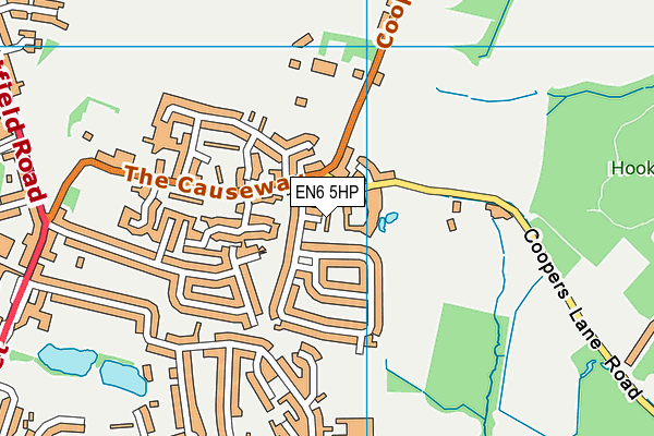 EN6 5HP map - OS VectorMap District (Ordnance Survey) EN6 5HP map - OS VectorMap District (Ordnance Survey)