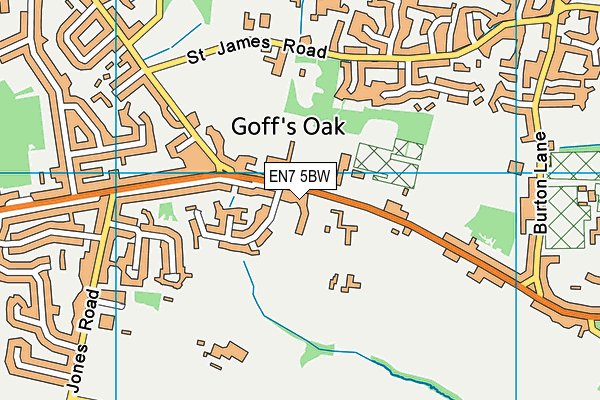 EN7 5BW map - OS VectorMap District (Ordnance Survey) EN7 5BW map - OS VectorMap District (Ordnance Survey)