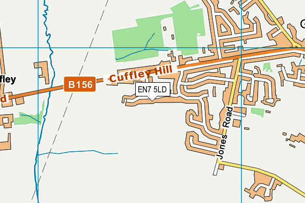EN7 5LD map - OS VectorMap District (Ordnance Survey) EN7 5LD map - OS VectorMap District (Ordnance Survey)