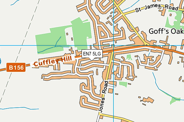 EN7 5LG map - OS VectorMap District (Ordnance Survey) EN7 5LG map - OS VectorMap District (Ordnance Survey)