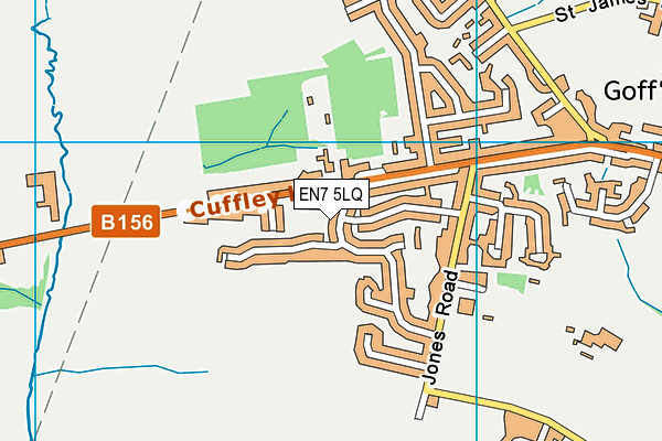 EN7 5LQ map - OS VectorMap District (Ordnance Survey) EN7 5LQ map - OS VectorMap District (Ordnance Survey)