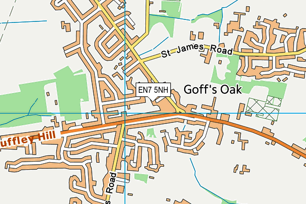 EN7 5NH map - OS VectorMap District (Ordnance Survey) EN7 5NH map - OS VectorMap District (Ordnance Survey)