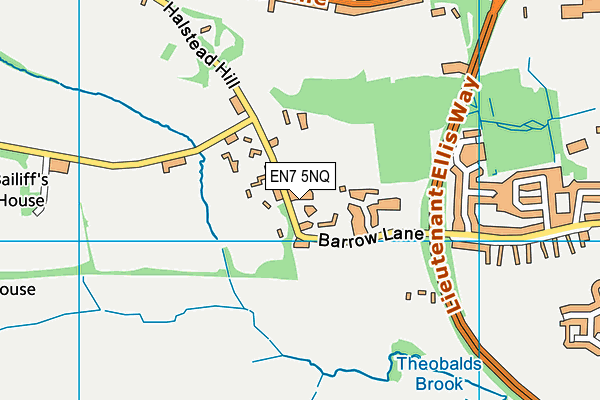 EN7 5NQ map - OS VectorMap District (Ordnance Survey) EN7 5NQ map - OS VectorMap District (Ordnance Survey)