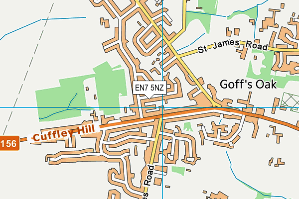 EN7 5NZ map - OS VectorMap District (Ordnance Survey) EN7 5NZ map - OS VectorMap District (Ordnance Survey)