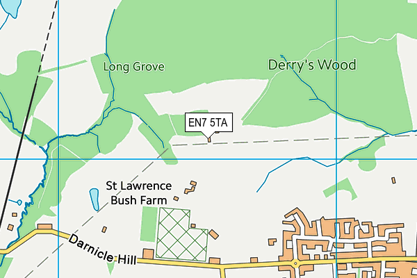 EN7 5TA map - OS VectorMap District (Ordnance Survey) EN7 5TA map - OS VectorMap District (Ordnance Survey)