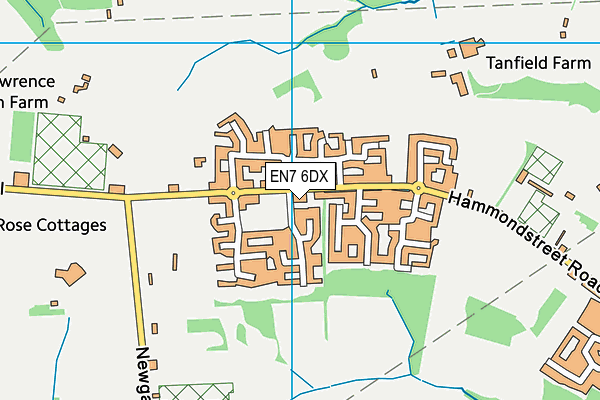 EN7 6DX map - OS VectorMap District (Ordnance Survey) EN7 6DX map - OS VectorMap District (Ordnance Survey)