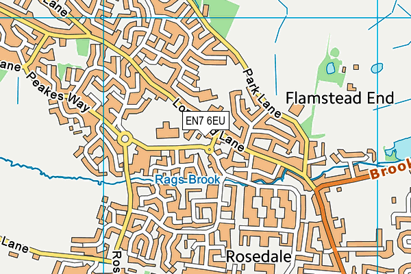 EN7 6EU map - OS VectorMap District (Ordnance Survey) EN7 6EU map - OS VectorMap District (Ordnance Survey)