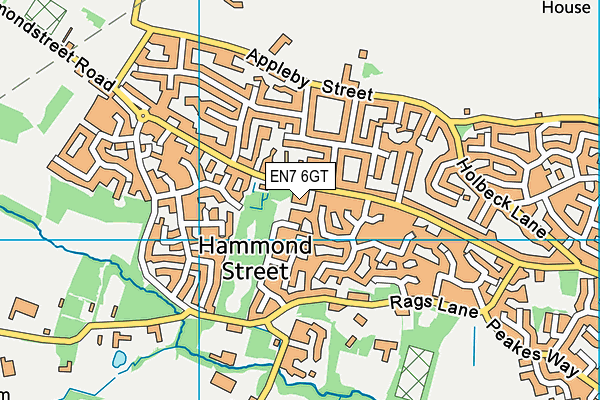 EN7 6GT map - OS VectorMap District (Ordnance Survey) EN7 6GT map - OS VectorMap District (Ordnance Survey)