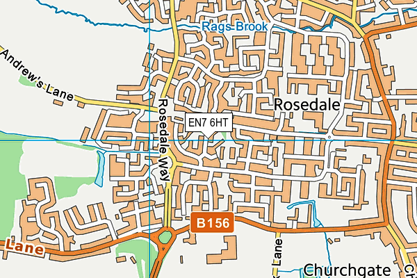 EN7 6HT map - OS VectorMap District (Ordnance Survey) EN7 6HT map - OS VectorMap District (Ordnance Survey)