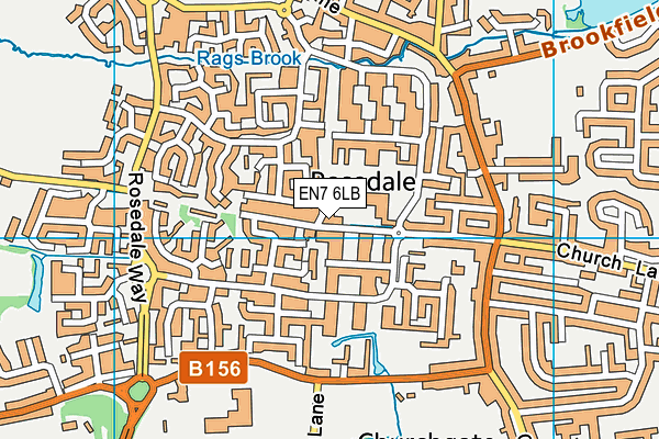 EN7 6LB map - OS VectorMap District (Ordnance Survey) EN7 6LB map - OS VectorMap District (Ordnance Survey)